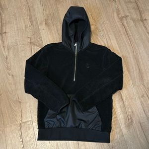 Men’s Nikelab, Sherpa hoodie, size medium black